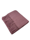 Basket Weave Textured Baby Blanket with Fringes
