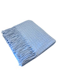 Basket Weave Textured Baby Blanket with Fringes