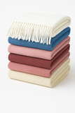 Basket Weave Textured Baby Blanket with Fringes