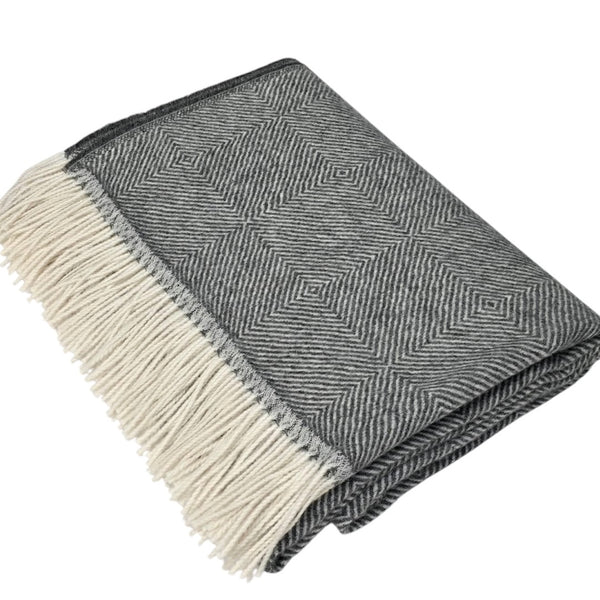 【TEXT】 BABY ALPACA SCALF　チャコールグレー Baby Alpaca Scarf - Charcoal – Cocoonery