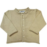 Rolled Edge Button Front Cardigan