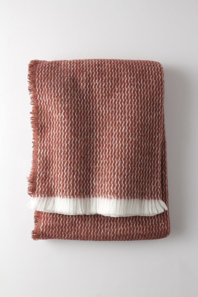 Pinstripe Pattern with Four Sided Fringe