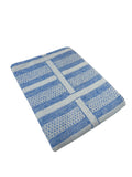 Cotton Flannel 2 Color with Basketweave Texture Baby Blanket