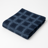 Double Faced Two Color Plaid with Blanket Stitch Edge