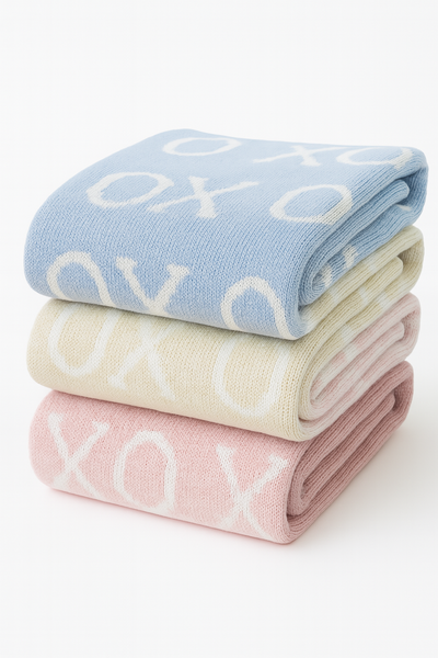XOXO Baby Blanket