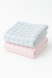 Gingham Check Baby Blanket