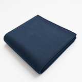 Double Faced Solid Color Throw with Blanket Stitch Edge