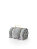 Uniwaffle Textured Throw with Fringes