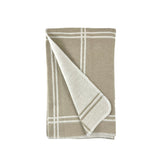 523 - Double Face Windowpane blanket with Stitched Edge - "Factory Second"
