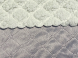 Nanas Quilted Plush Baby Blanket with Faux Sherpa Back