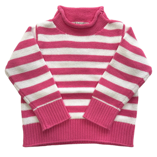 monogrammed roll neck pullover sweater by a soft idea