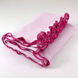 Lettuce Leaf Receiving Blanket with Ribbon Tie