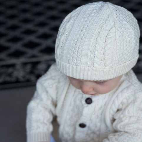 This boy's knit hat is a wonderful accessory for any outfit!  100% Cotton  Machine Washable by a soft idea
