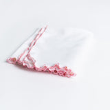 Lettuce Leaf Edge Receiving Blanket - No Ribbon