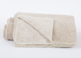 538 - Printed Herringbone Recycled Cotton Throw 51" x 67"