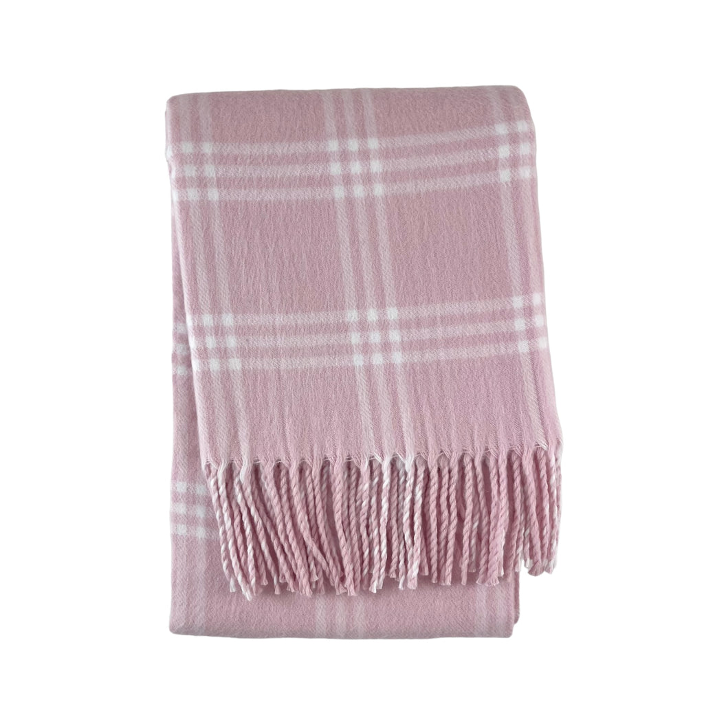 Window Pane Check Flannel with Fringe