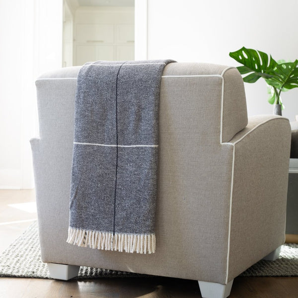 70% Recycled Cotton | 30% Polyester  In the spirit of sustainability and with the desire to protect our natural resources, we are proud to offer an array of durable, cotton blend throws made from recycled cotton and other fibers.