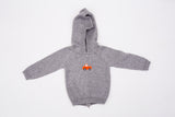 Zip Back Hoodie with Raglan Sleeve