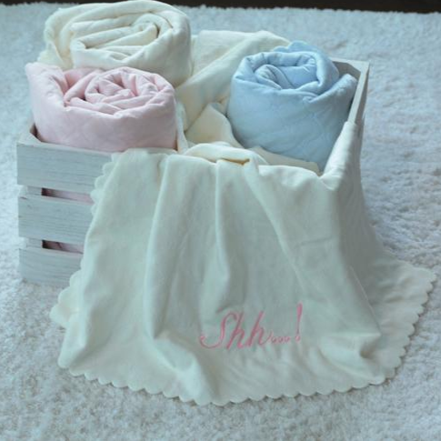 Super soft quilted blanket will keep baby warm and comforted  100% Microfiber Polyester  30" x 40"  Machine Washable