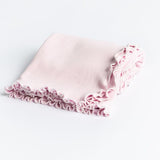 Lettuce Leaf Edge Receiving Blanket - No Ribbon