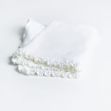 Want to add some colors to your child’s life? Our receiving blanket comes in a variety of colors and in many combinations. Known as the best swaddle blanket in soft cotton that gets softer with every wash. The ribbon makes great gift presentation!white