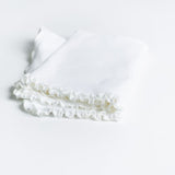 Lettuce Leaf Edge Receiving Blanket - No Ribbon