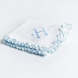 Lettuce Leaf Edge Receiving Blanket - No Ribbon
