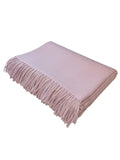 2122 - 100% Baby Alpaca Throw with Fringe - 50" x 78" - Special Order