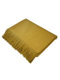 2122 - 100% Baby Alpaca Throw with Fringe - 50" x 78" - Special Order