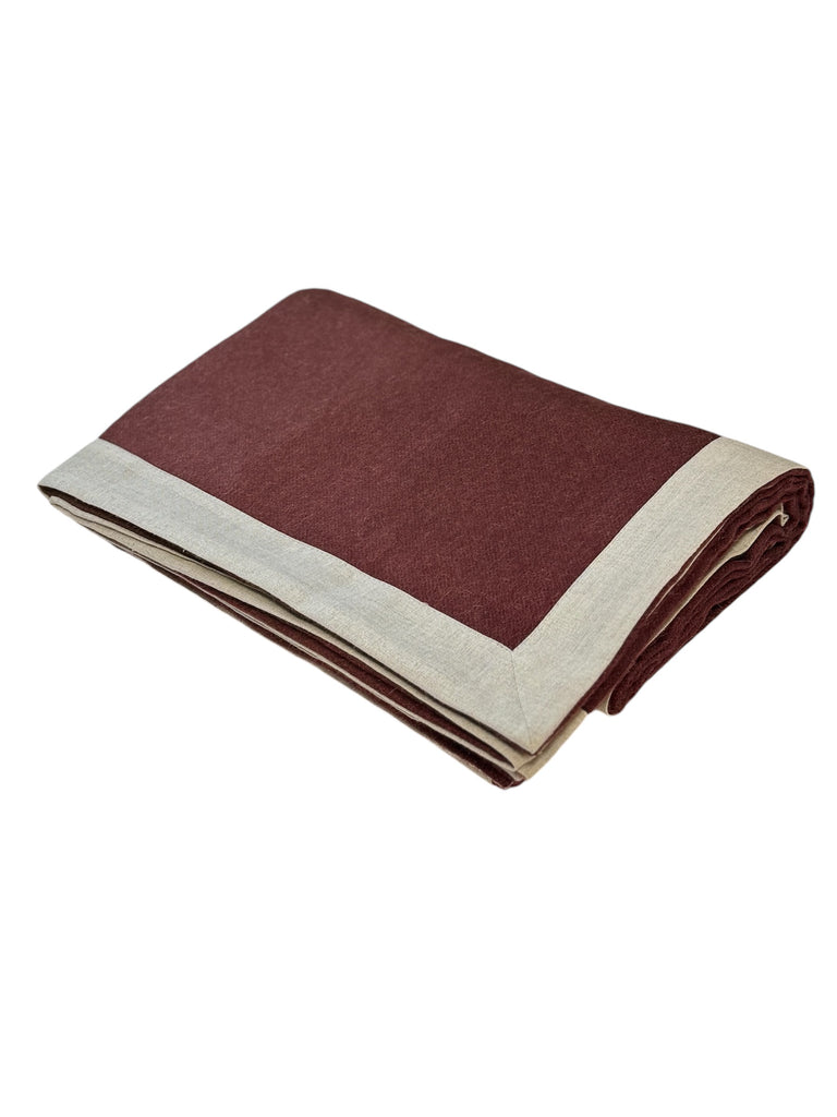 2131 - 100% Baby Alpaca with Linen Trim  - 50" x 70"