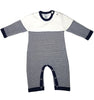 Seed Stitched Striped Cotton Onesie