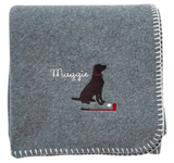 Dog Blanket with Stitched Edge