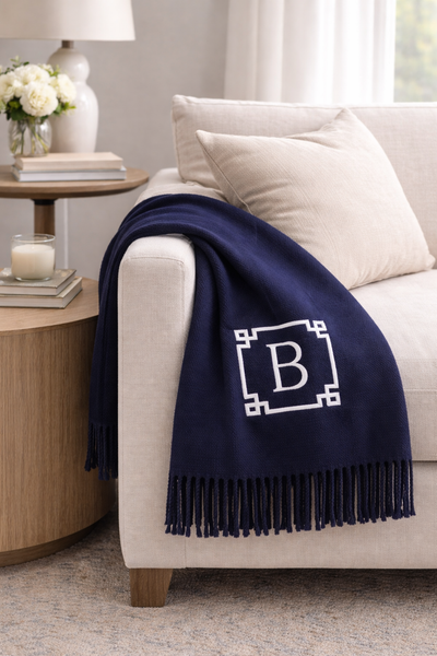 301 - Solid Plush Cotton Blend Throw - 55" x 70"