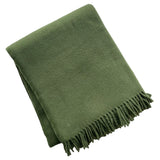 301 - Solid Plush Cotton Blend Throw - 55" x 70"