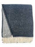 Double Faced Solid Mini Chevron Throw