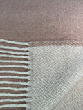 Double Faced Solid Mini Chevron Throw