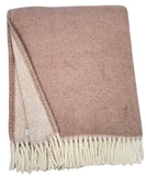 Double Faced Solid Mini Chevron Throw