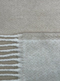 Double Faced Solid Mini Chevron Throw