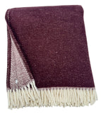 Double Faced Solid Mini Chevron Throw