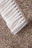 Tweed Weave Throw with Fringe