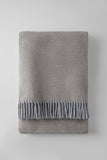 Tweed Weave Throw with Fringe
