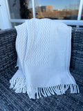 Classic Cable with Border Pattern Throw