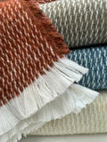 Pinstripe Pattern with Four Sided Fringe