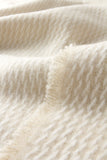 Pinstripe Pattern with Four Sided Fringe