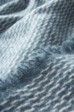 Pinstripe Pattern with Four Sided Fringe