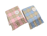 Receiving & Crib - Plaid with Fringe