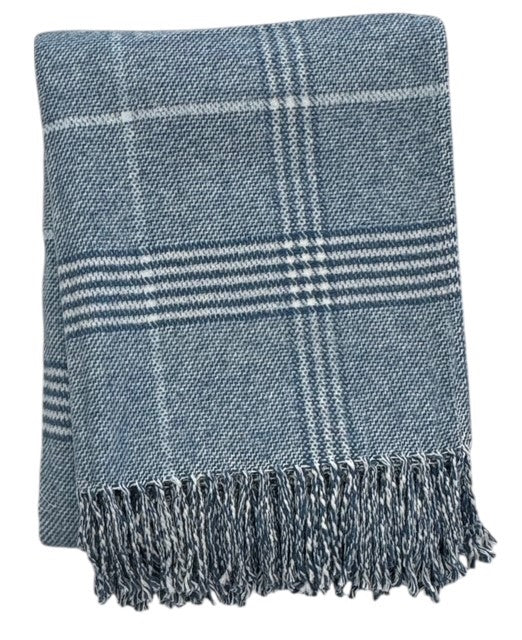 408 - Windowpane Plaid Throw