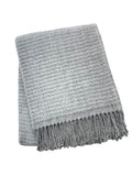 Basket Weave Textured Throw with Fringes