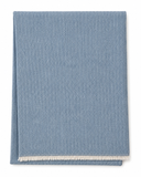Cotton-Blend Mini Herringbone Throw with Eyelash Fringes
