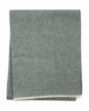 Cotton-Blend Mini Herringbone Throw with Eyelash Fringes